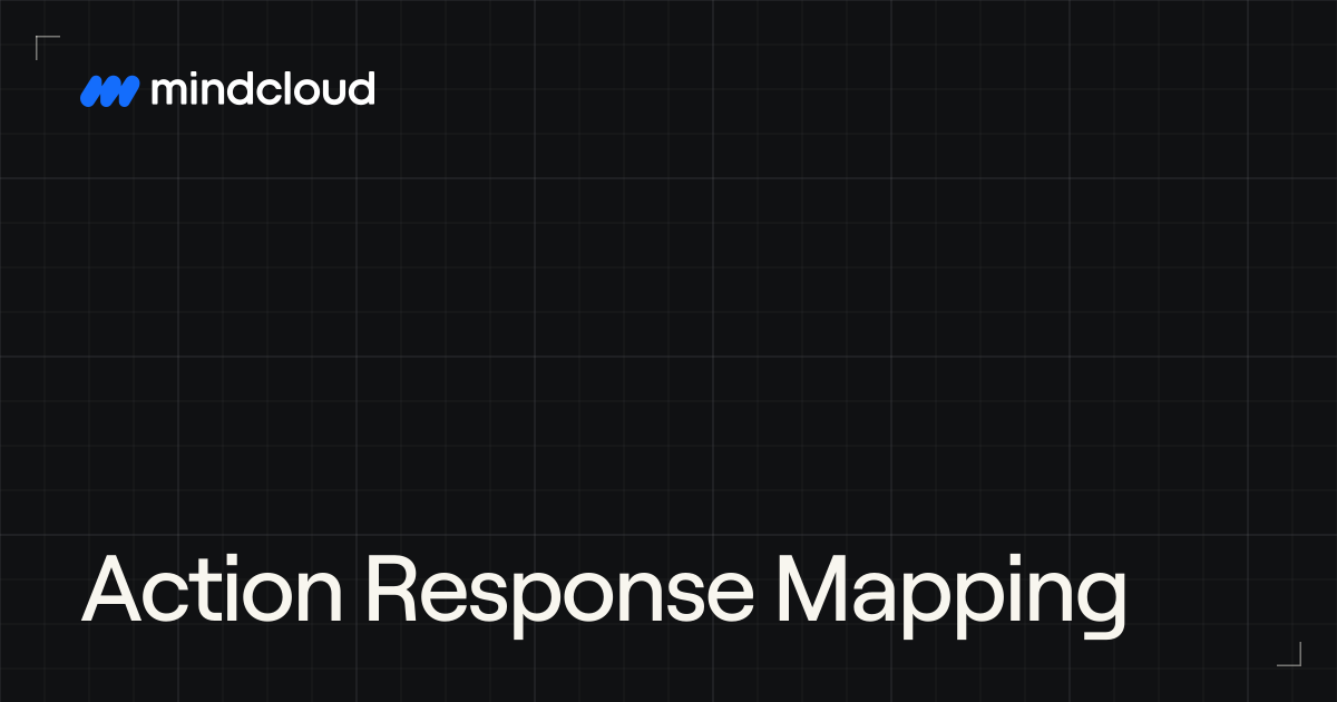 Action Response Mapping | MindCloud